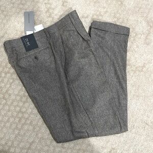 Banana Republic Relaxed Tapered Herringbone Dress Pants Size 34X32 55% Wool